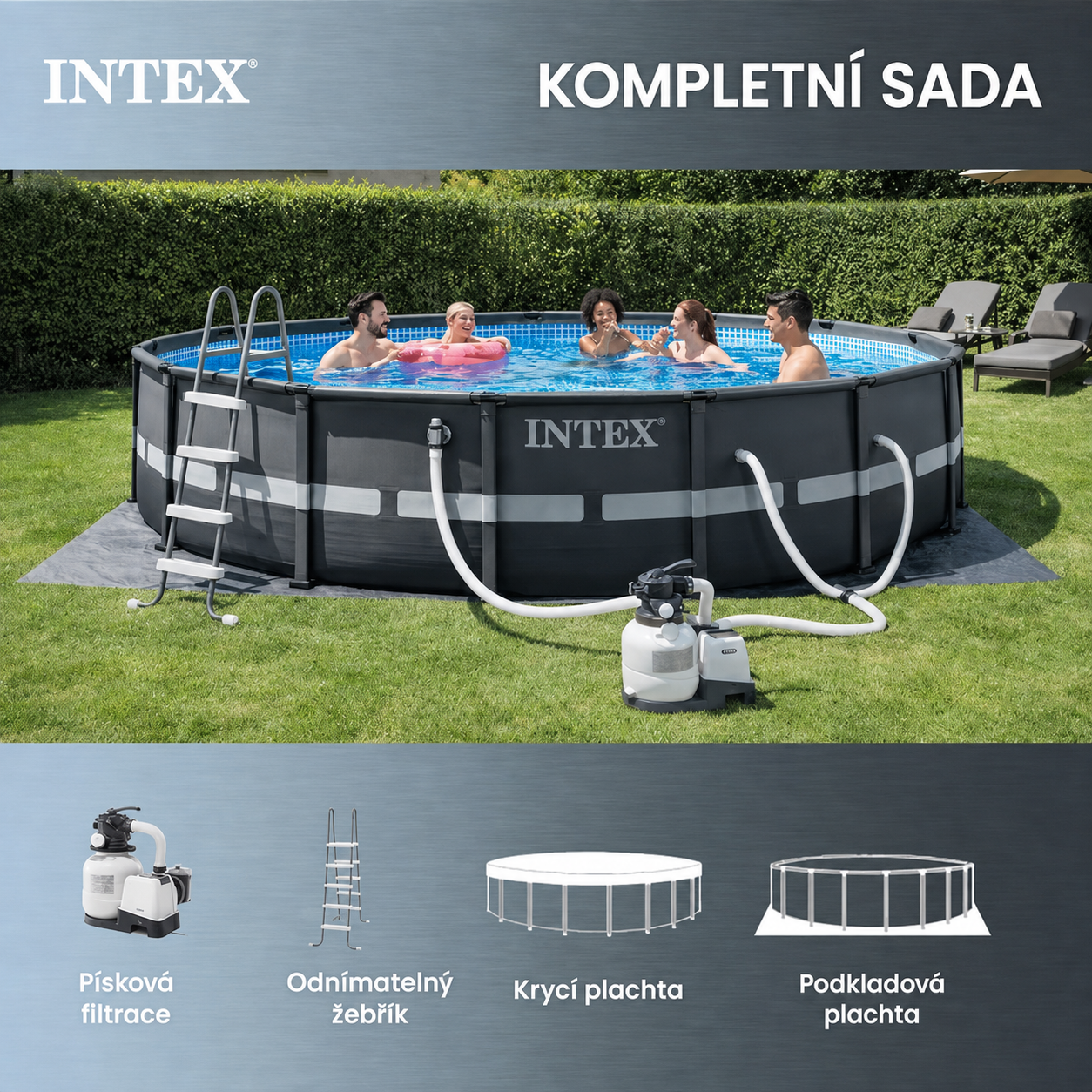 Intex Ultra XTR – Piscina 488×122 cm con Pompa a Sabbia now this in czech