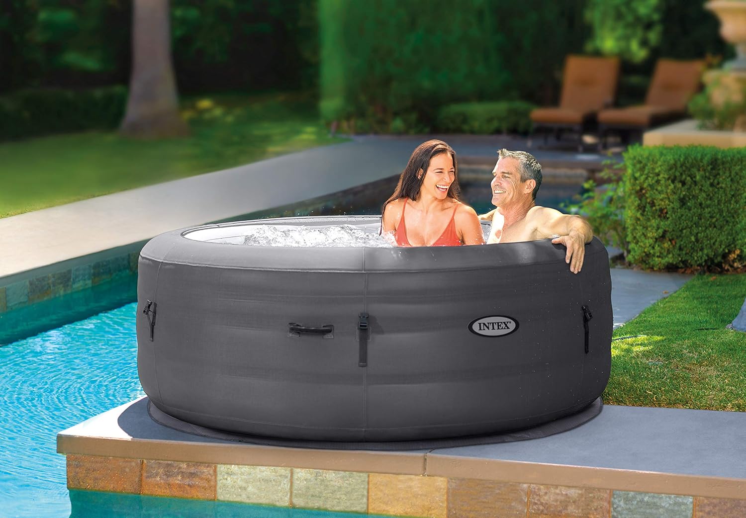 Intex Simple Spa – kruhový nafukovací vířivý bazén pro 4 osoby