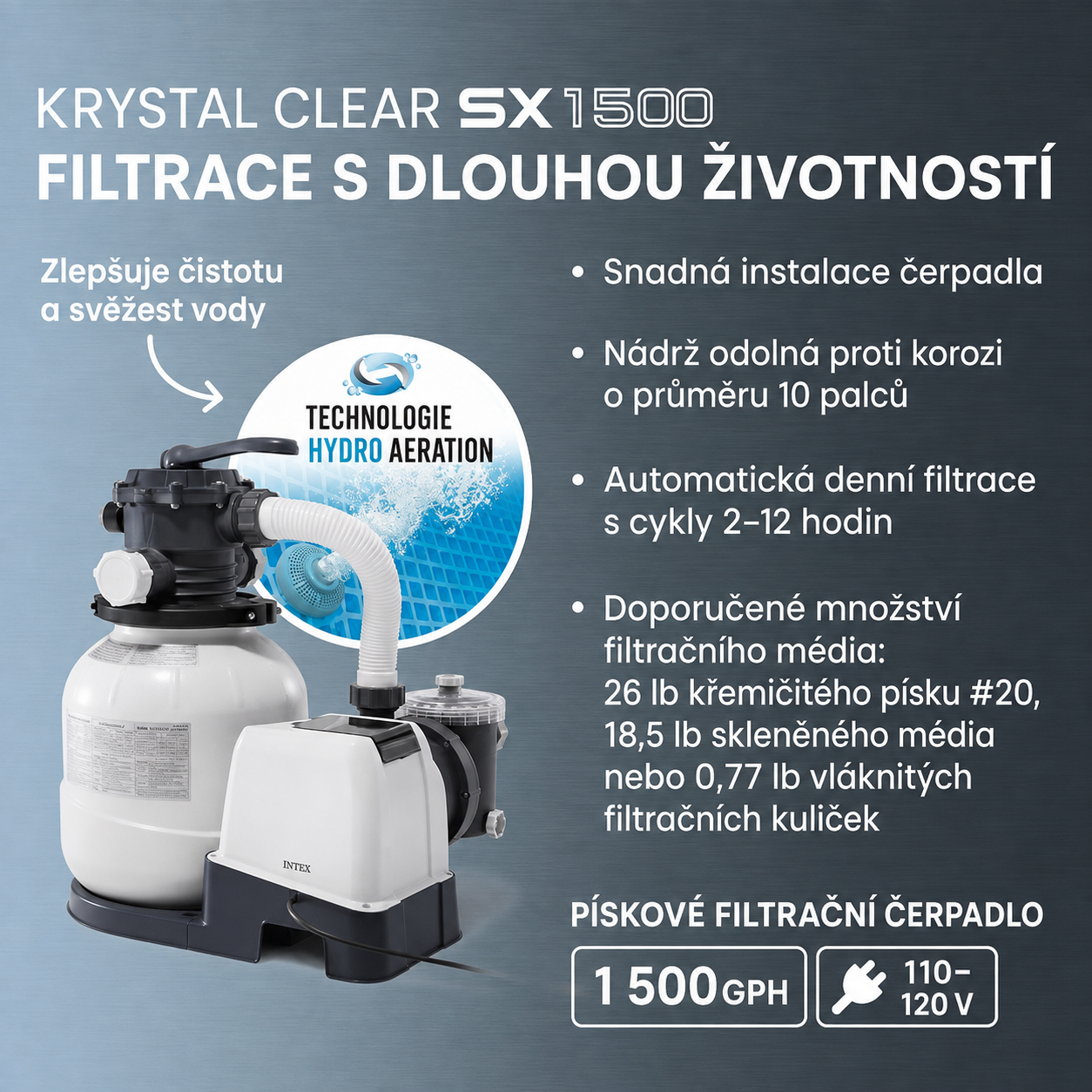 Intex Ultra XTR – Piscina 488×122 cm con Pompa a Sabbia now this in czech