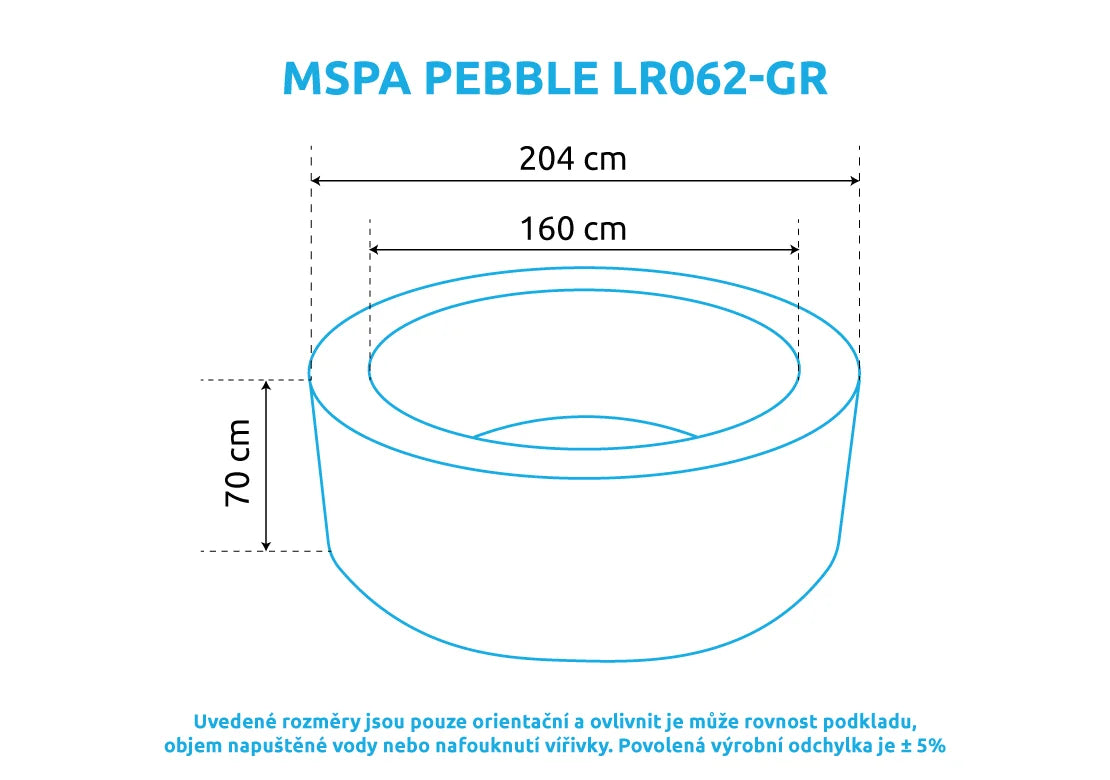 Vířivý bazén MSPA Pebble LR062-GR